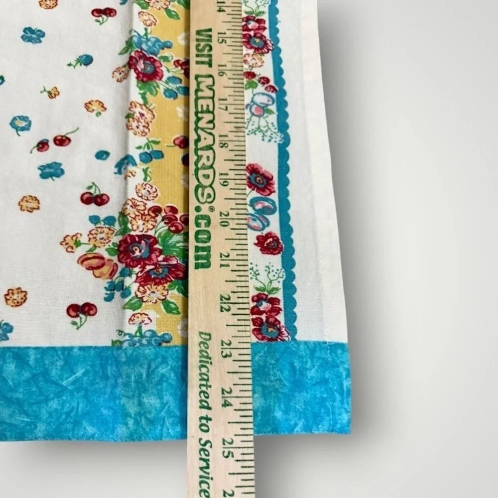 Moda Granny Garden Vintage Tea Towel Kitchen Floral Fruit Cherry Cottagecore